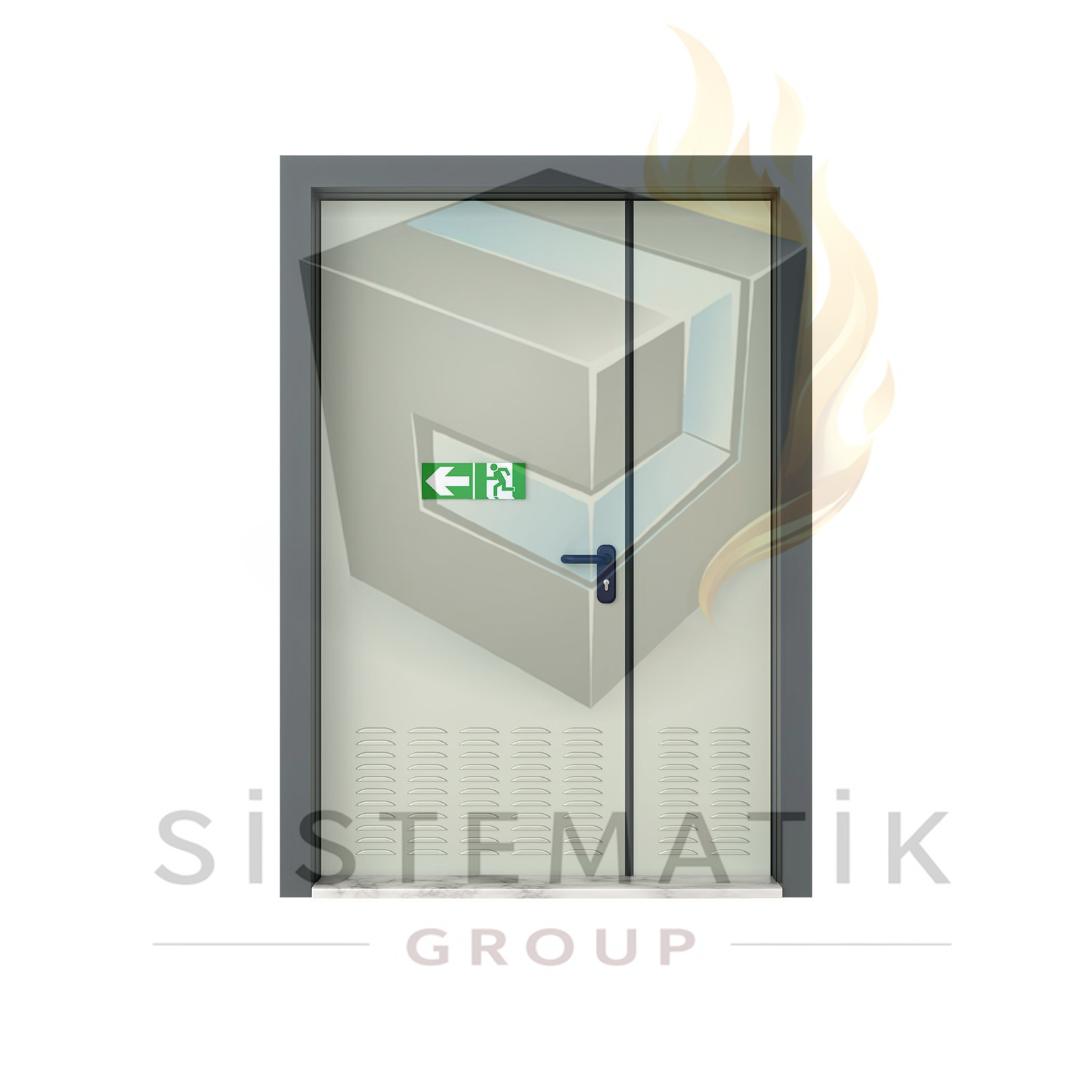 ÇİFT KANAT YANGIN KAPISI